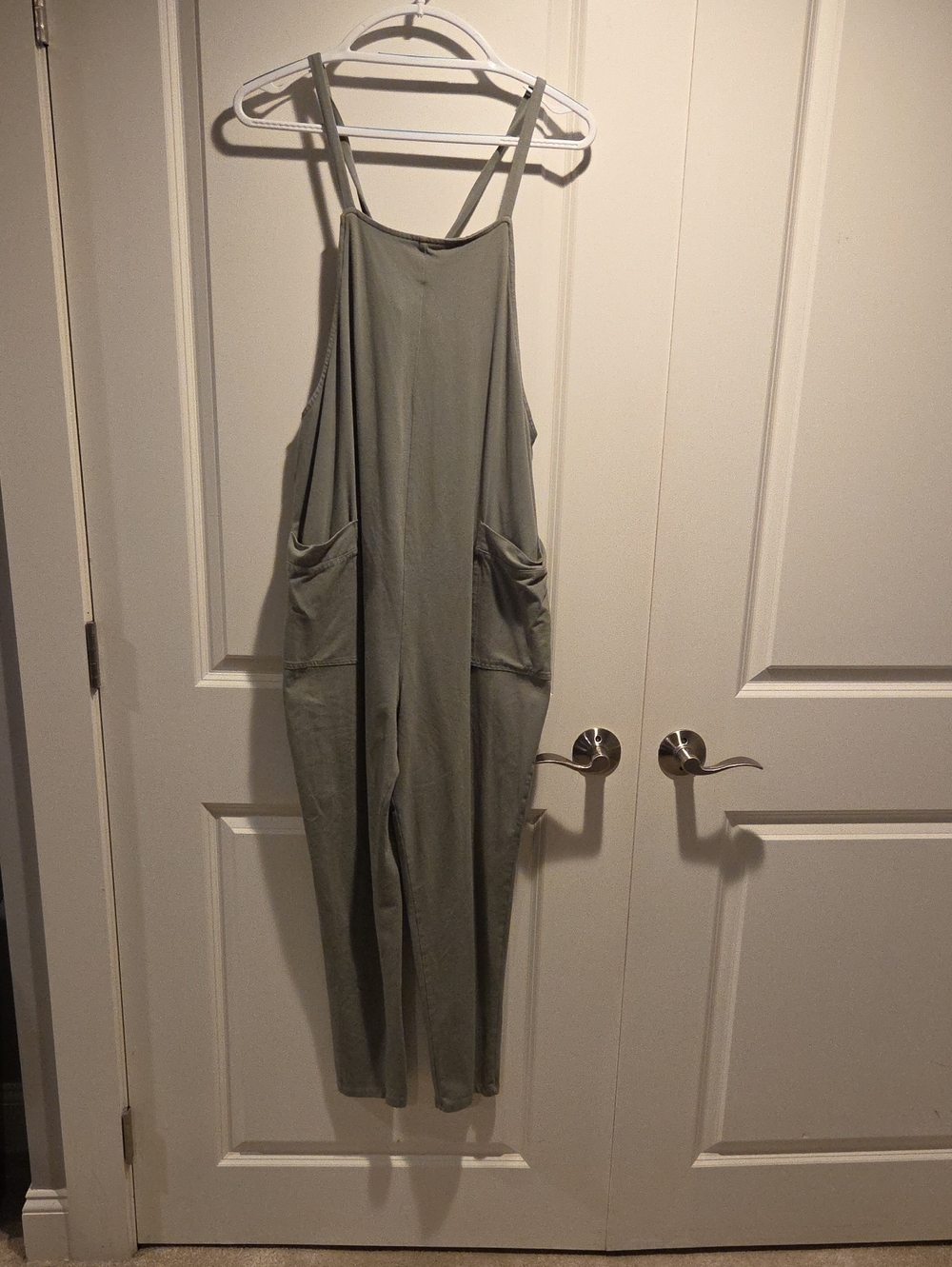 Sage Green Women's Storq Jumpsuit with Pockets